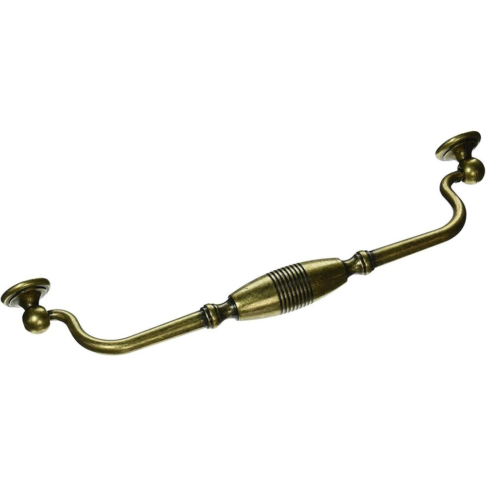 MNG Hardware 15810 9-Inch C/C 10-Inch Overall Striped Clapper Pull, Distressed